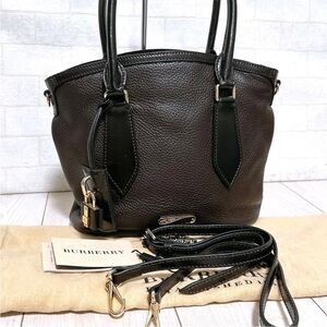 Burberry Dark Brown Leather Shoulder Bag